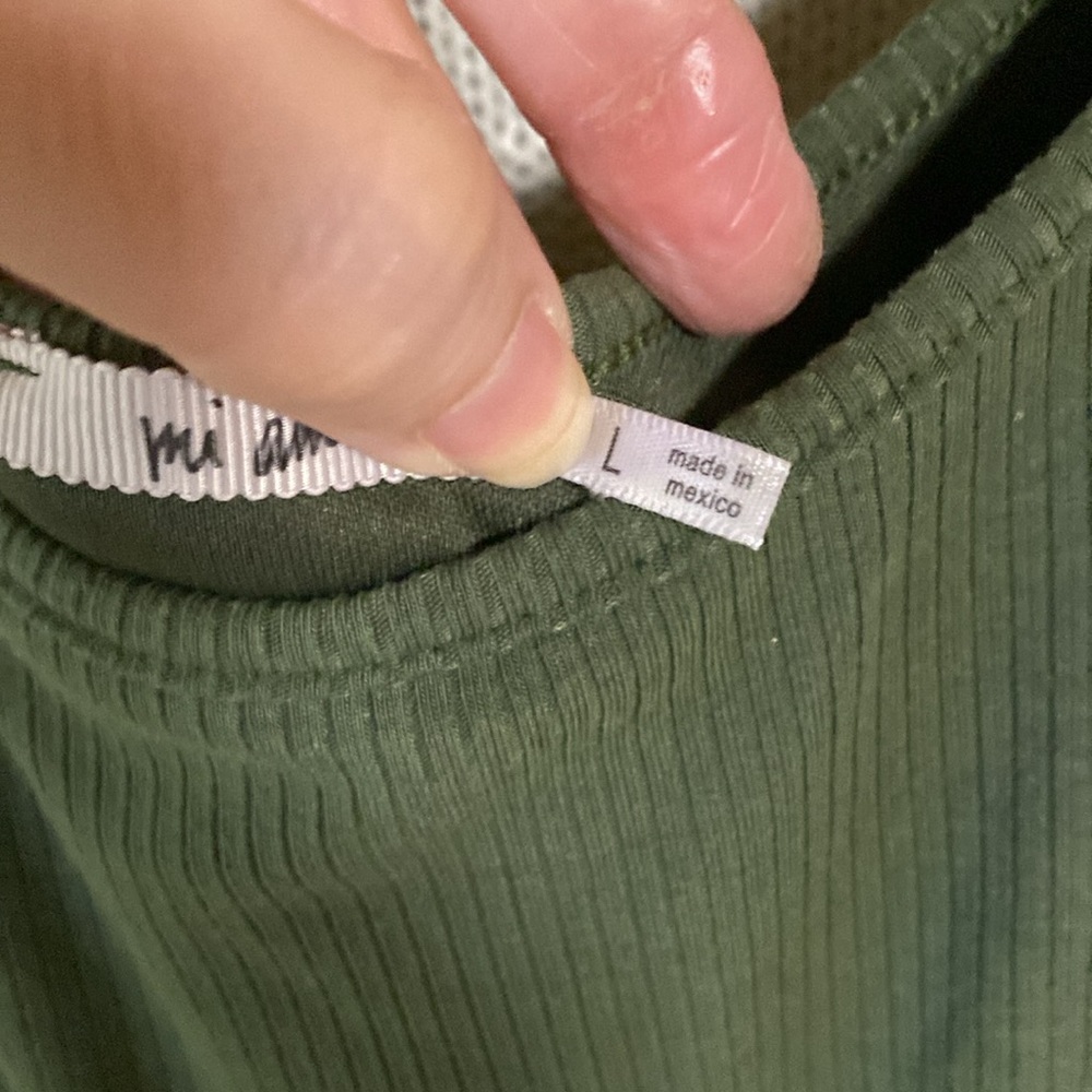 Mi Ami Large Olive Green Romper - Picture 3 of 7